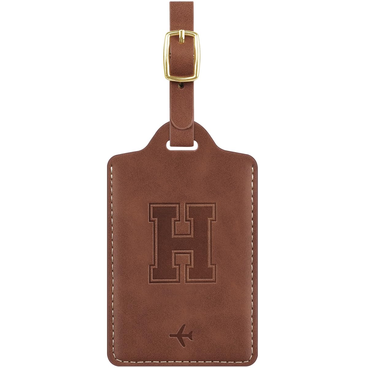 Luggage Tags for Suitcase Personalized Initial Leather Bag Tags
