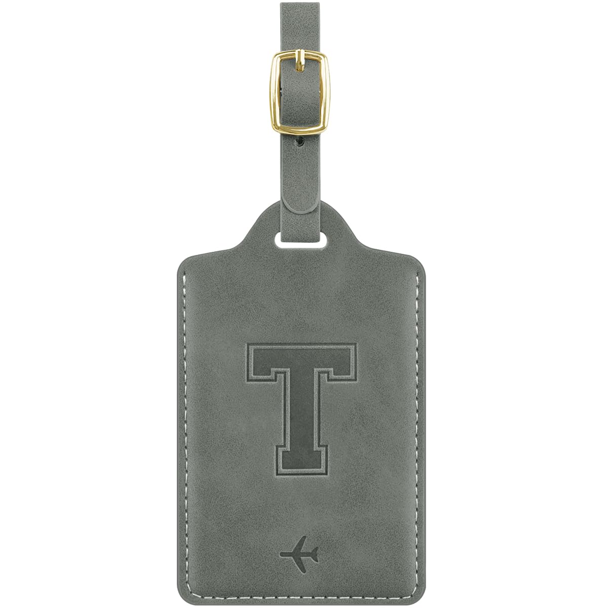 Luggage Tags for Suitcase Personalized Initial Leather Bag Tags