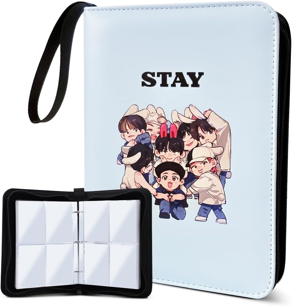 Cute Photocard Binder Cartoon 400 Pockets Photocard Holder Book with Sleeves Photo Album for Lomo Cards