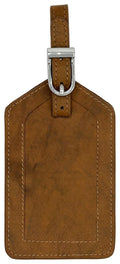 Emerald Green Genuine Top Grain Leather Luggage Tag