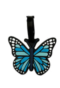 Funny Silicone Luggage Tags Cute Butterfly Travel Bag Identifiers (Purple)