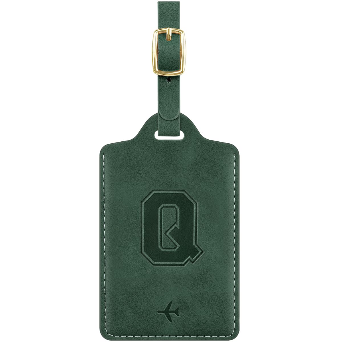 Luggage Tags for Suitcase Personalized Initial Leather Bag Tags