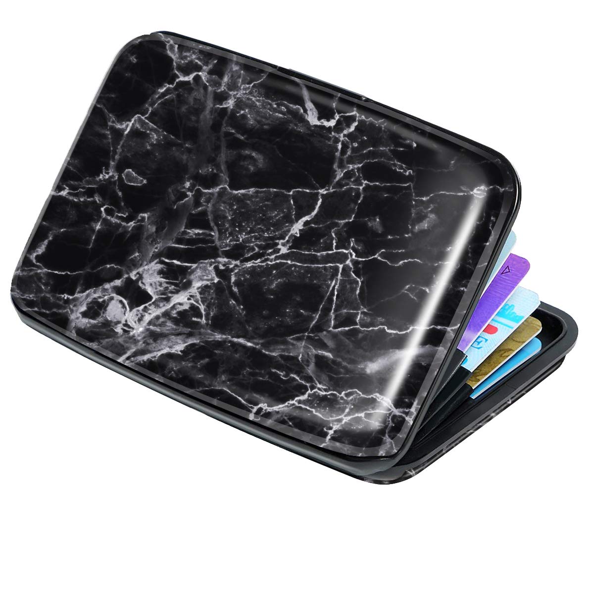 Coco Rossi Credit Card Holder RFID Aluminum Small Mini Wallet Women