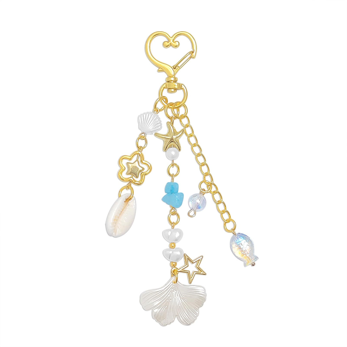 cioatu Y2K Aesthetic Keychains for Women Cute Flowers Star Cake Jellyfish Keychins Charms Kawaii Bag Purse Decor