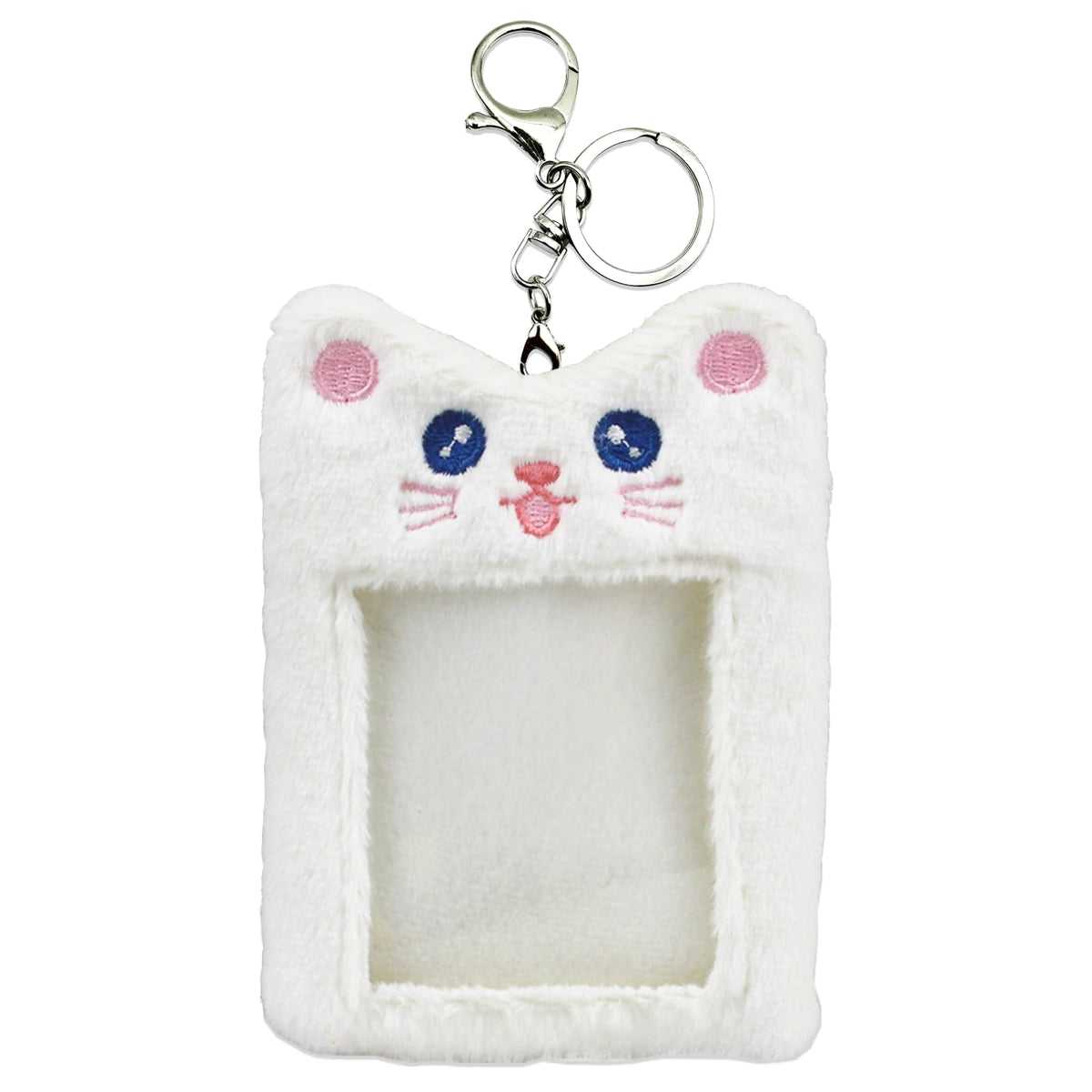 1 Pack Fluffy Photocard Holder, Cute Animal Card Sleeve ID Card Protective Case Cover Korean Style for Girls