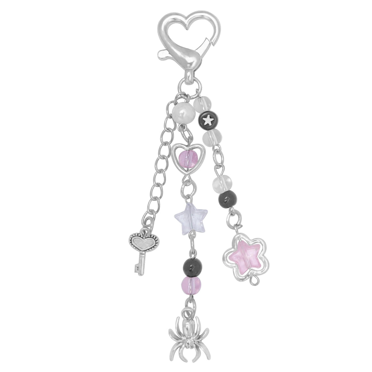 AGEN KGEN Aesthetic Y2K keychains Cute Butterfly Star Strawberry Bear Guitar Keychains Charms for Women Bag Purse Gifts