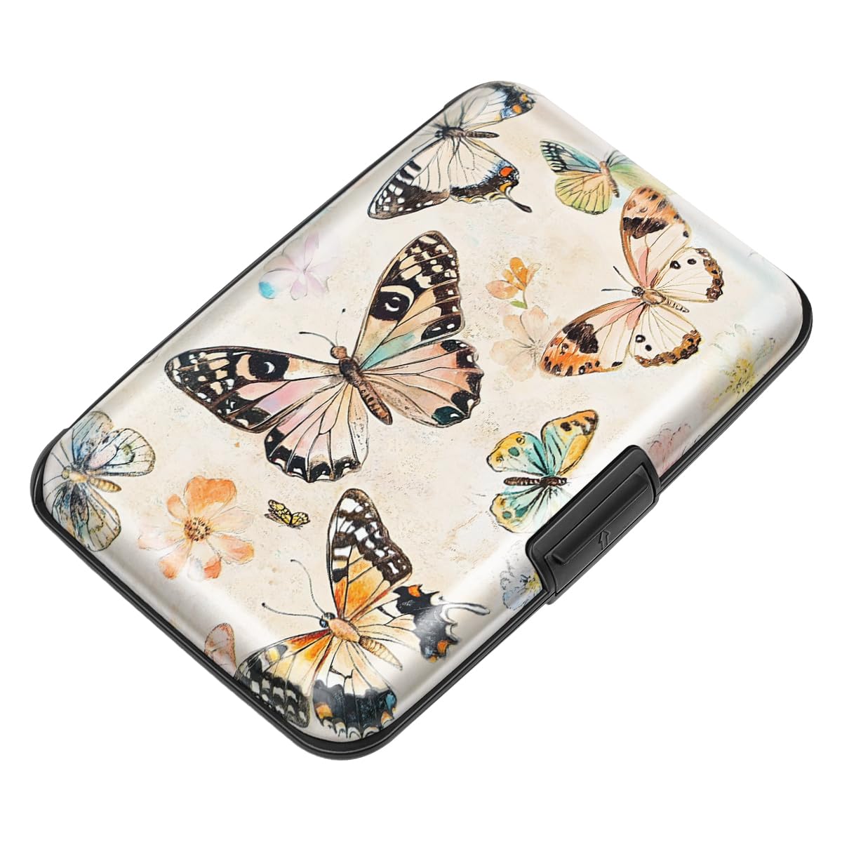 Coco Rossi Credit Card Holder RFID Aluminum Small Mini Wallet Women