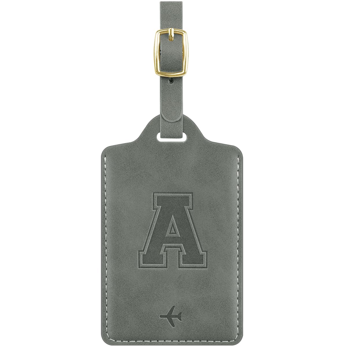 Luggage Tags for Suitcase Personalized Initial Leather Bag Tags