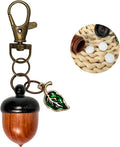 YTYAB Acorn Canister Pill Keychain,Small Portable Organizer Bag Charms