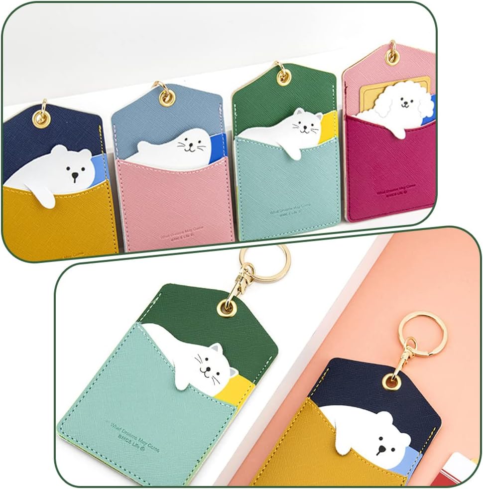 Keychain & Bus Card Holder - Portable Credit Card & Id Card Keyring