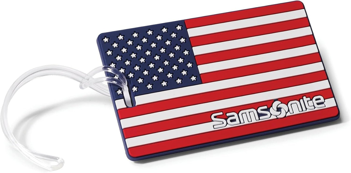 Samsonite Designer Luggage ID Tag, American Flag, One Size