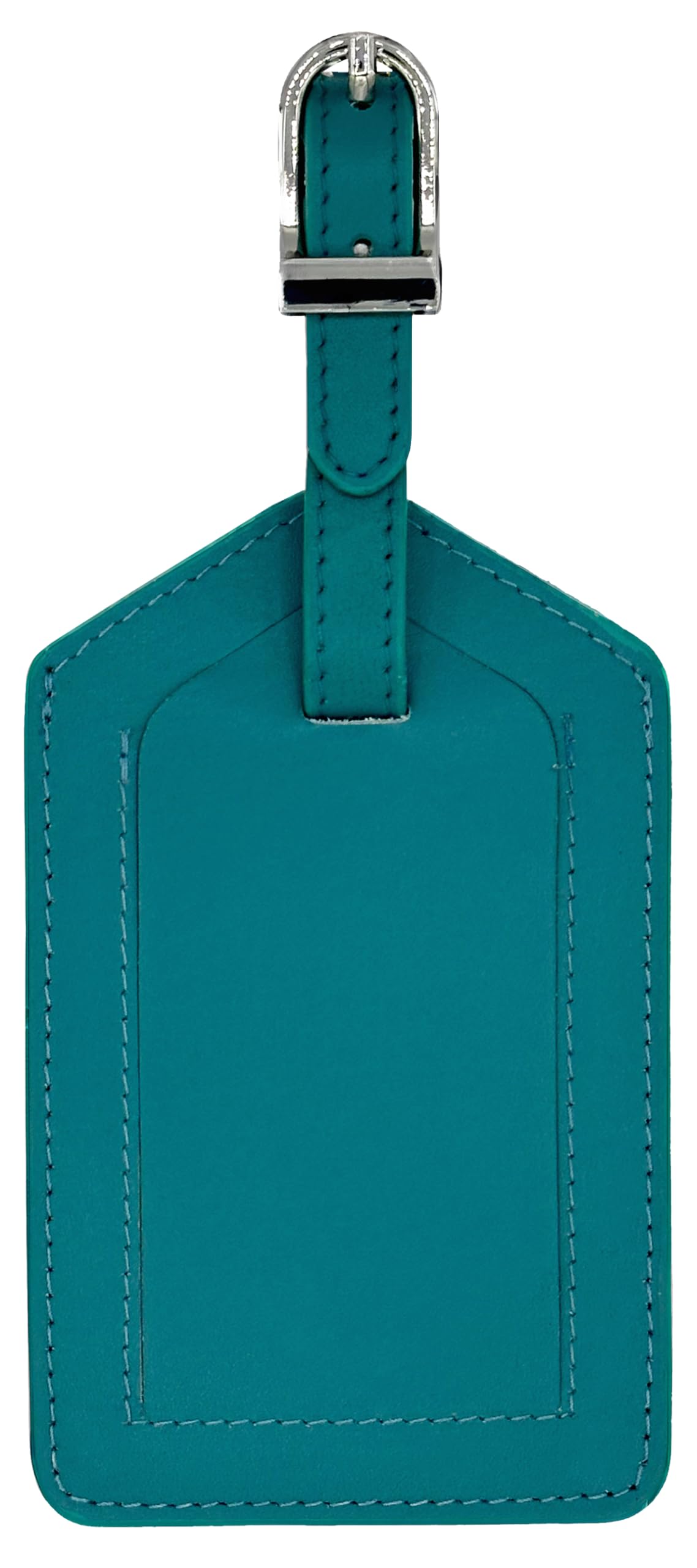 Emerald Green Genuine Top Grain Leather Luggage Tag