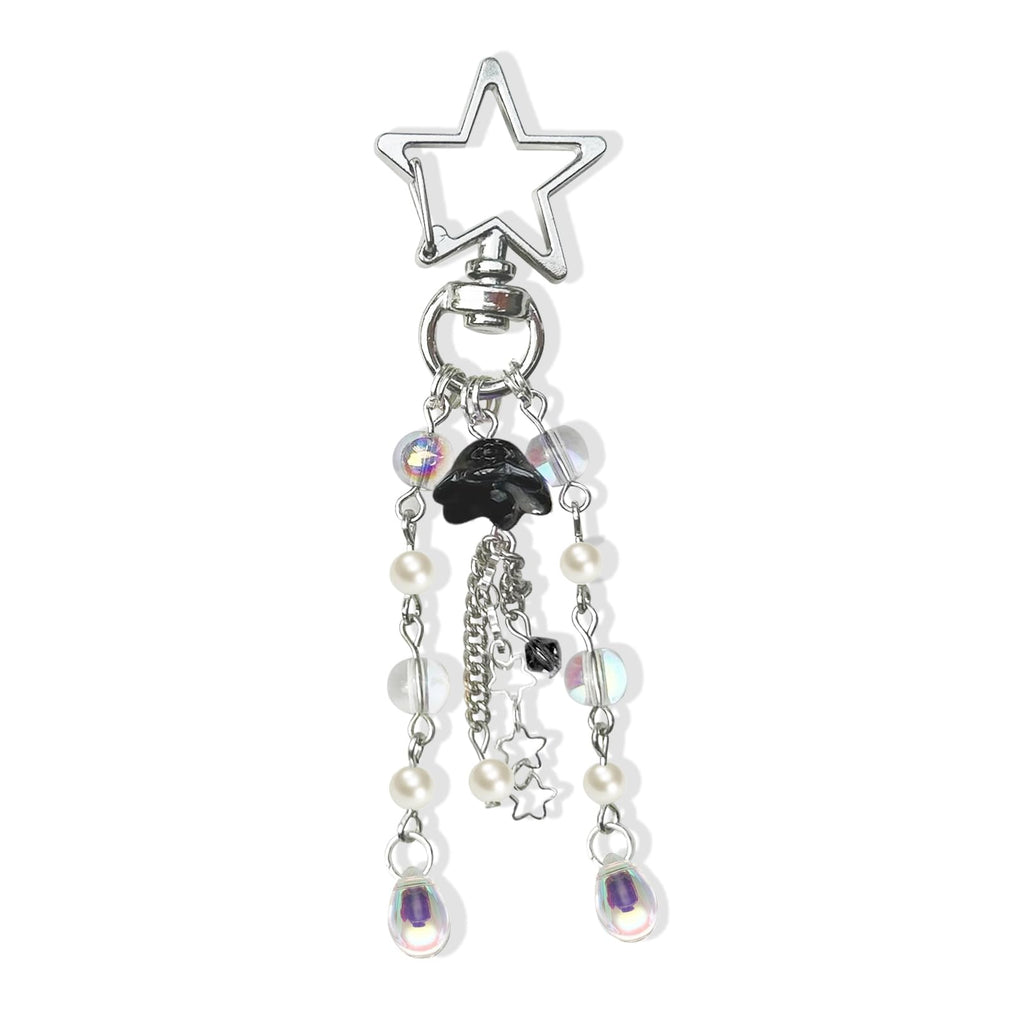 Cute Jellyfish Keychain,Y2K Star Bag Charms Blue Purse Car Accessories
