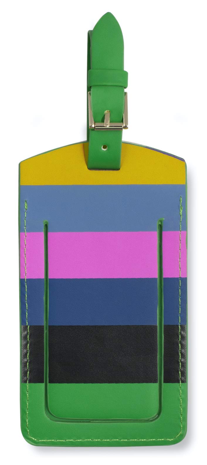 kate spade new york Leatherette Luggage Tag, Enchanted Stripe