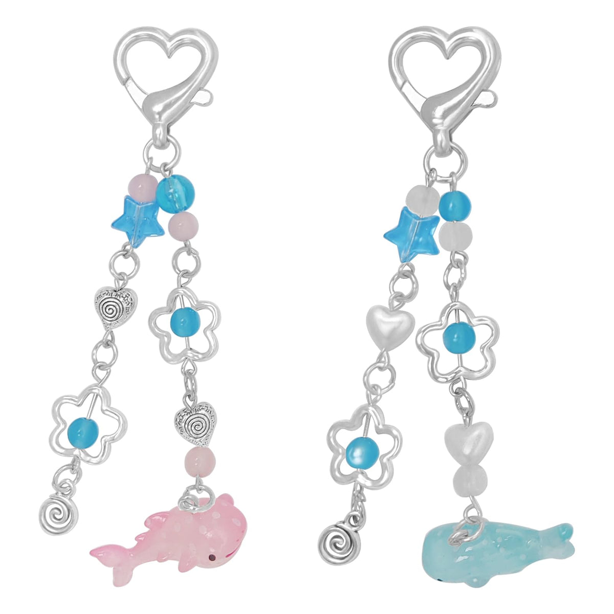 AGEN KGEN Aesthetic Y2K keychains Cute Butterfly Star Strawberry Bear Guitar Keychains Charms for Women Bag Purse Gifts