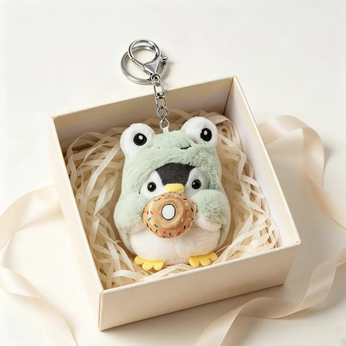 Cute Penguin Plush Keychain Kawaii Backpack Pendant Gift for Girls Women