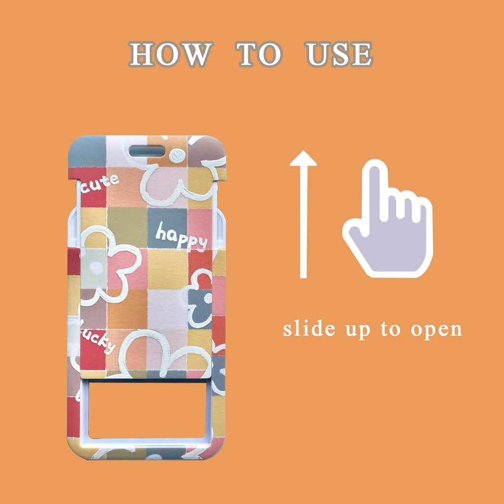 2 Pcs Kpop Photocard Holder Keychain Cartoon Photo Card Holder Cute Badge Holder with Keychain Photo Sleeves ID Bank Credit Card Holder Student Bus Card Protector