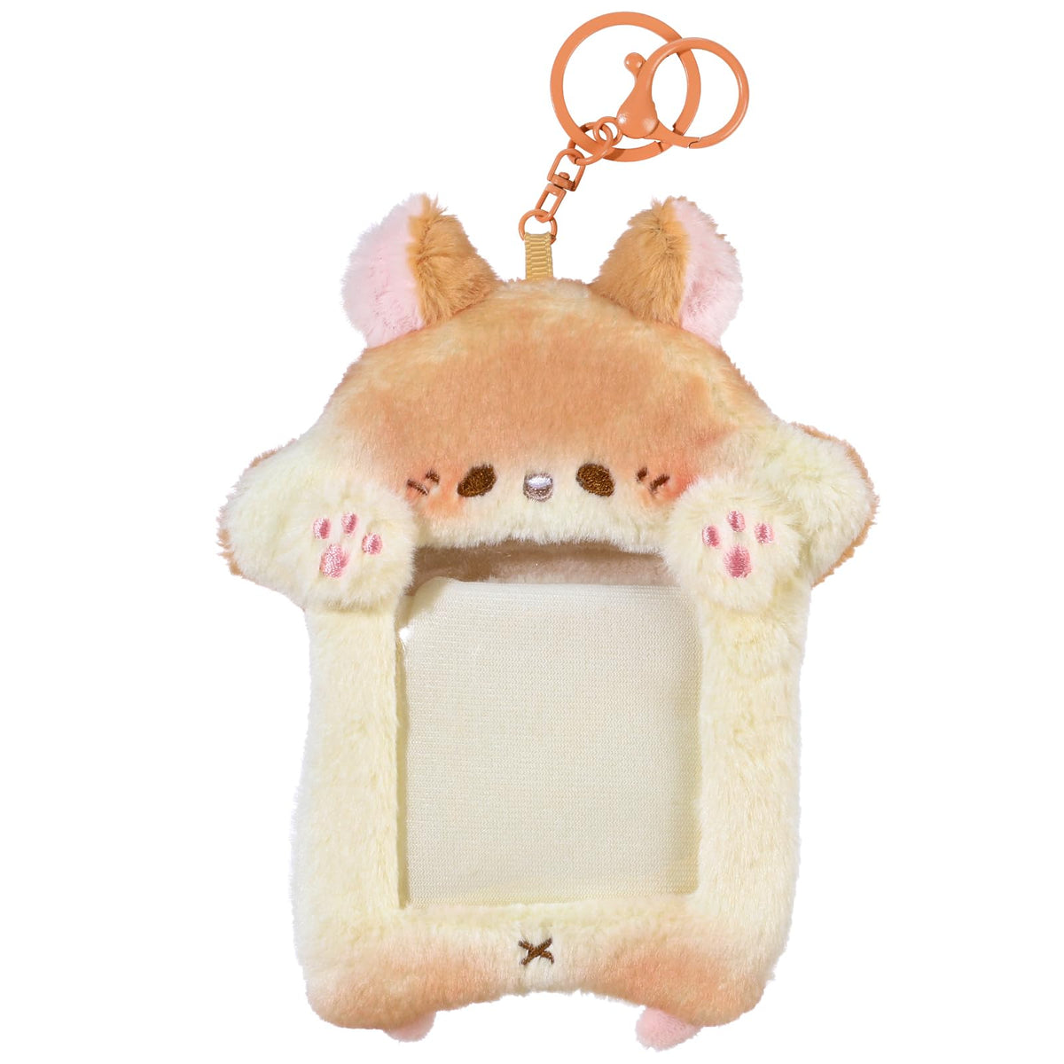 NEWEST Shark Plush Kpop Photocard Holder with Keychain, Cute Shark ID Badge Holder Protector Cover, Soft Cartoon Sea Creature Photo Case Sleeves Stationery for Idol ID Card Student Worker Bag Charm