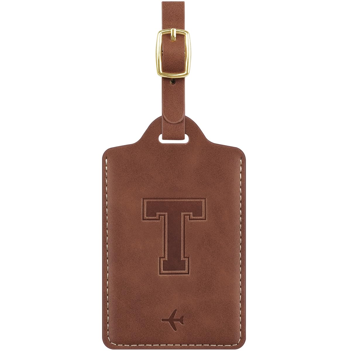 Luggage Tags for Suitcase Personalized Initial Leather Bag Tags