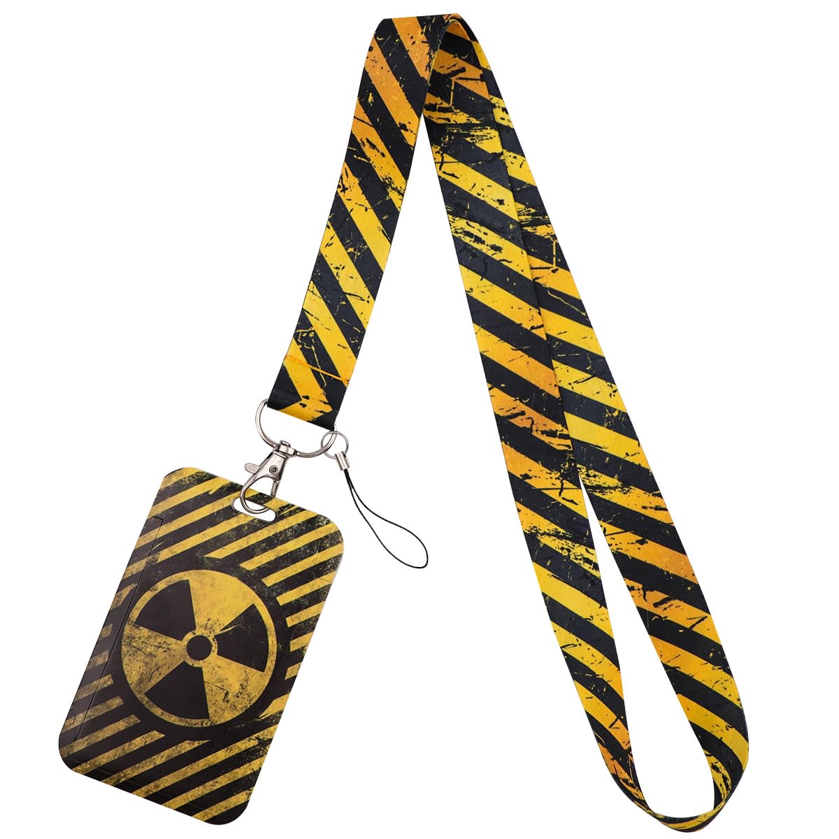 Cartoon Cat Lanyard for Keys for Women Kids with Sliding Style ID Badge Card Holder Keychain Neck Lanyard Clip for School Work Nametag
