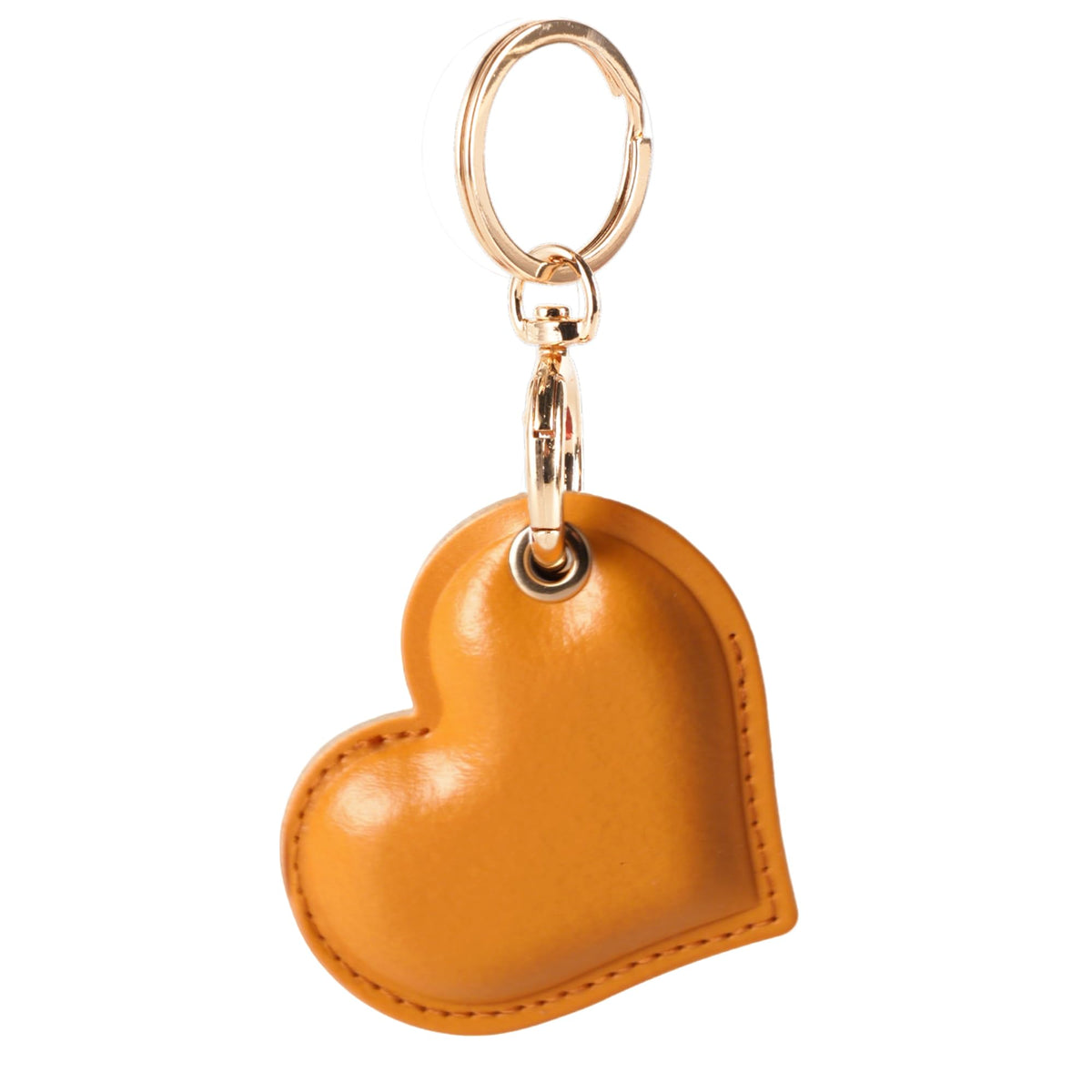 BORKUANA PU Leather Keychain Holder Protective Case Compatible with AirTag