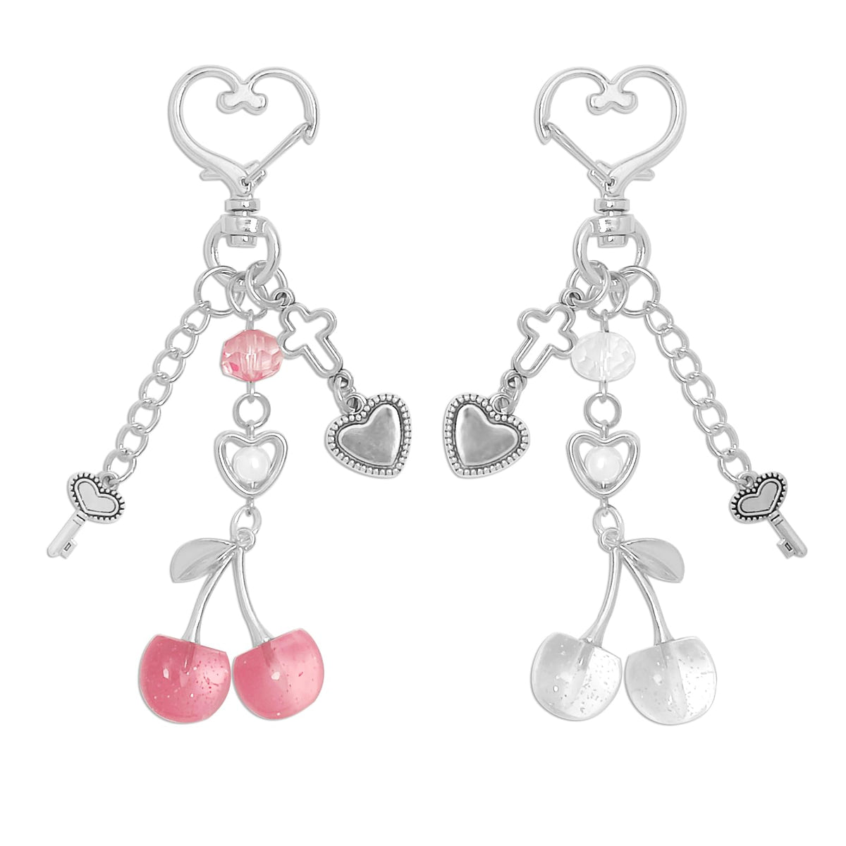 AGEN KGEN Aesthetic Y2K keychains Cute Butterfly Star Strawberry Bear Guitar Keychains Charms for Women Bag Purse Gifts