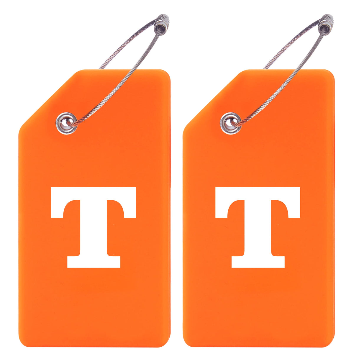 Gostwo 2 Pack Silicone Initial Luggage Tags for Suitcases Travel Essentials
