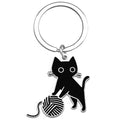 Cute Cat Keychain Halloween Christmas Stocking Stuffers for Women Adults Teens Boys Girls Cat Lover Gift Ideas
