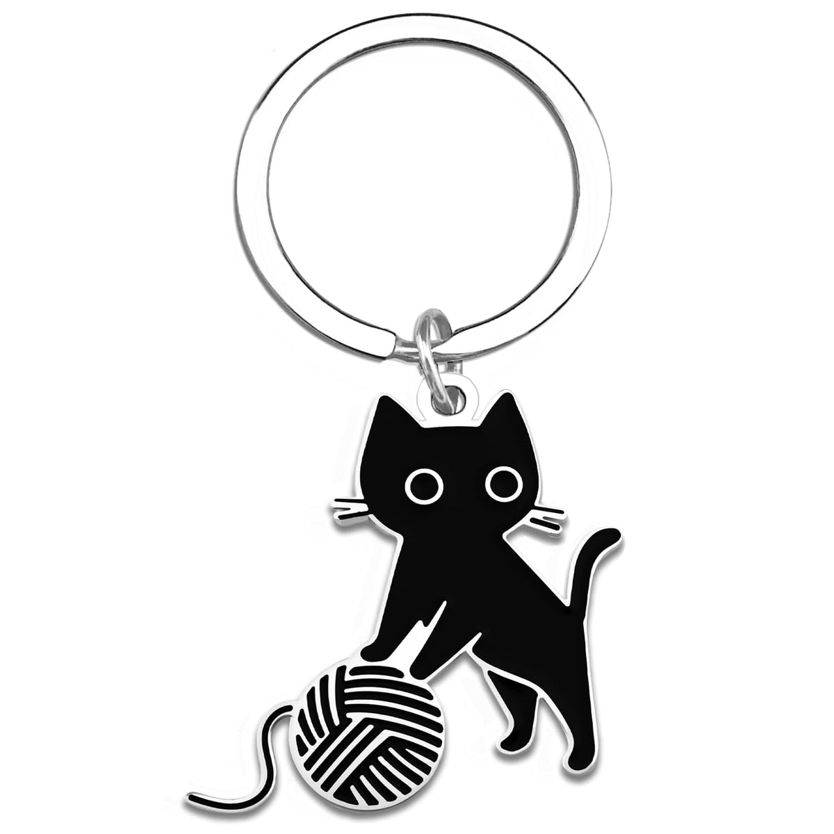Cute Cat Keychain Halloween Christmas Stocking Stuffers for Women Adults Teens Boys Girls Cat Lover Gift Ideas