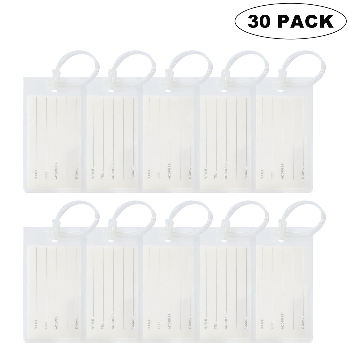 10 Pack Luggage Tags for Suitcases, Airplane Travel Essentials