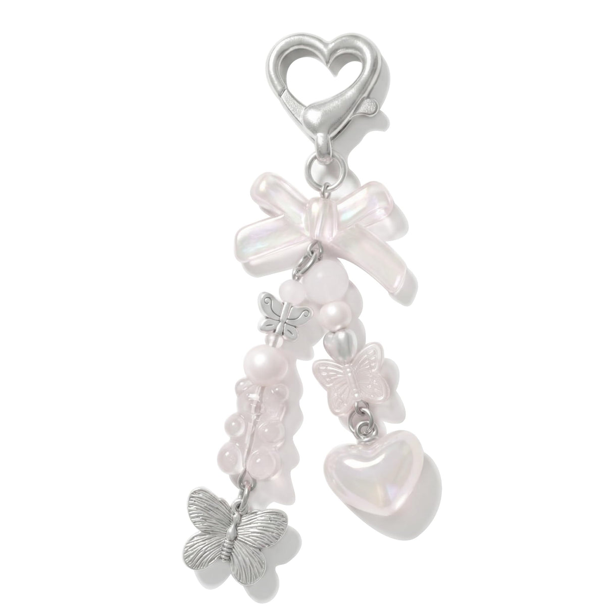 AGEN KGEN Aesthetic Y2K keychains Cute Butterfly Star Strawberry Bear Guitar Keychains Charms for Women Bag Purse Gifts