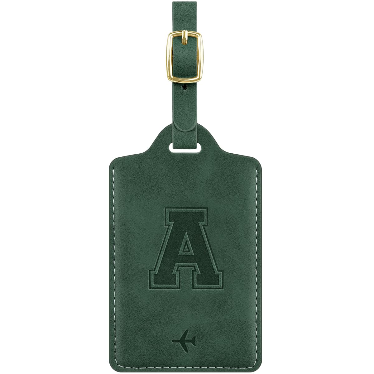 Luggage Tags for Suitcase Personalized Initial Leather Bag Tags