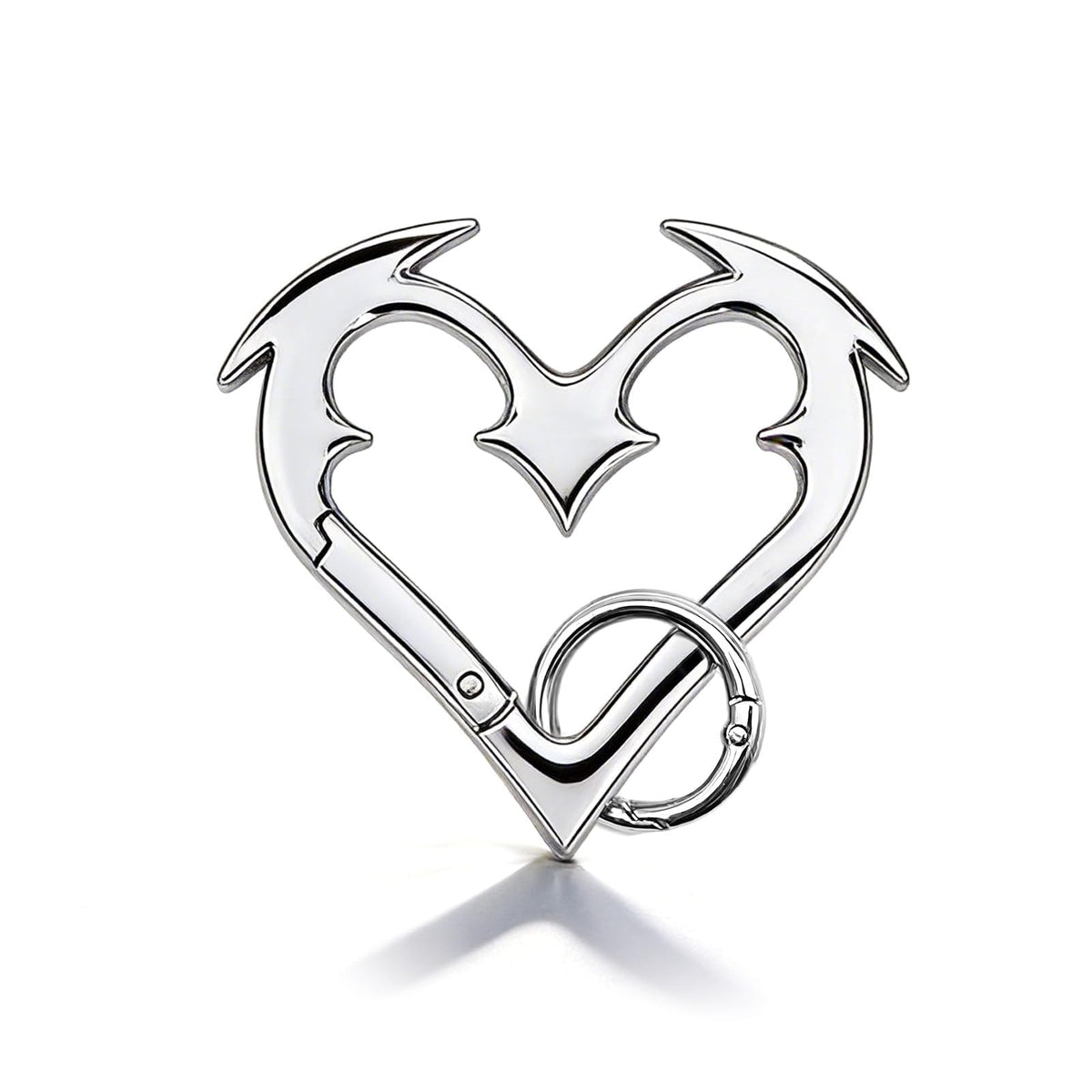 Angyape Y2K Heart Carabiner Keychain Cute Star Carabiner Clip for Keys Cool Key Ring Purse Bag Charms Goth Accessories Gifts