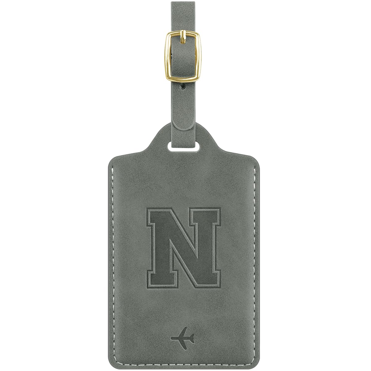 Luggage Tags for Suitcase Personalized Initial Leather Bag Tags