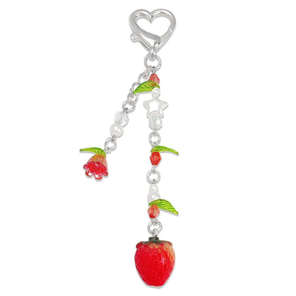 AGEN KGEN Aesthetic Y2K keychains Cute Butterfly Star Strawberry Bear Guitar Keychains Charms for Women Bag Purse Gifts