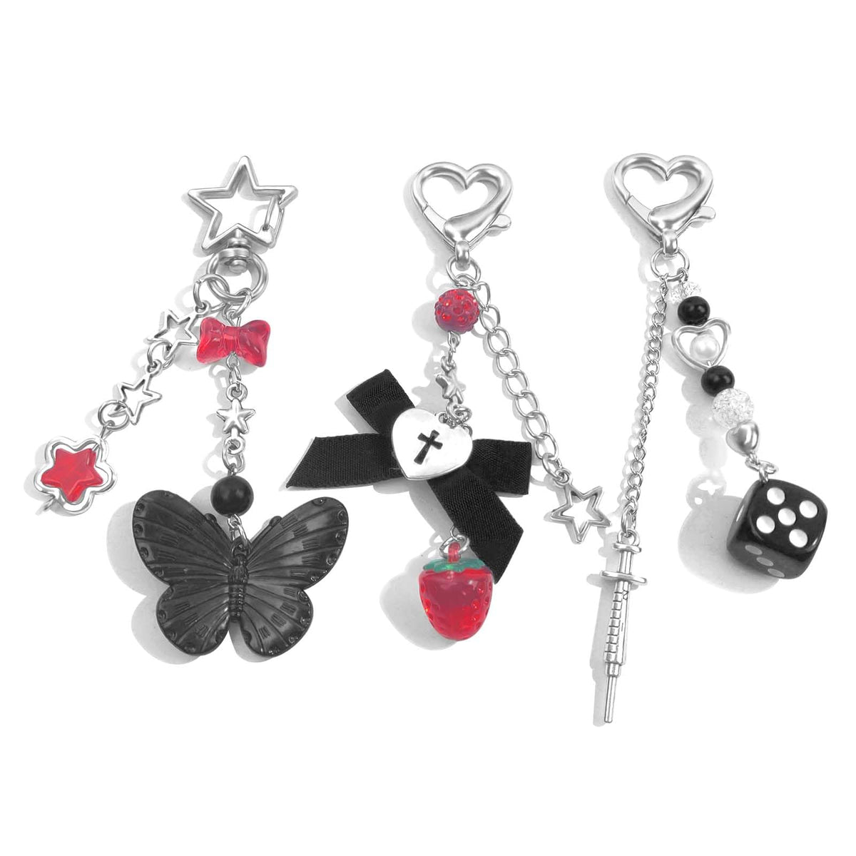 AGEN KGEN Novelty keychains Aesthetic Y2K Keychain Charms Stylish Keychains Accessories for Women Bag Purse Gifts