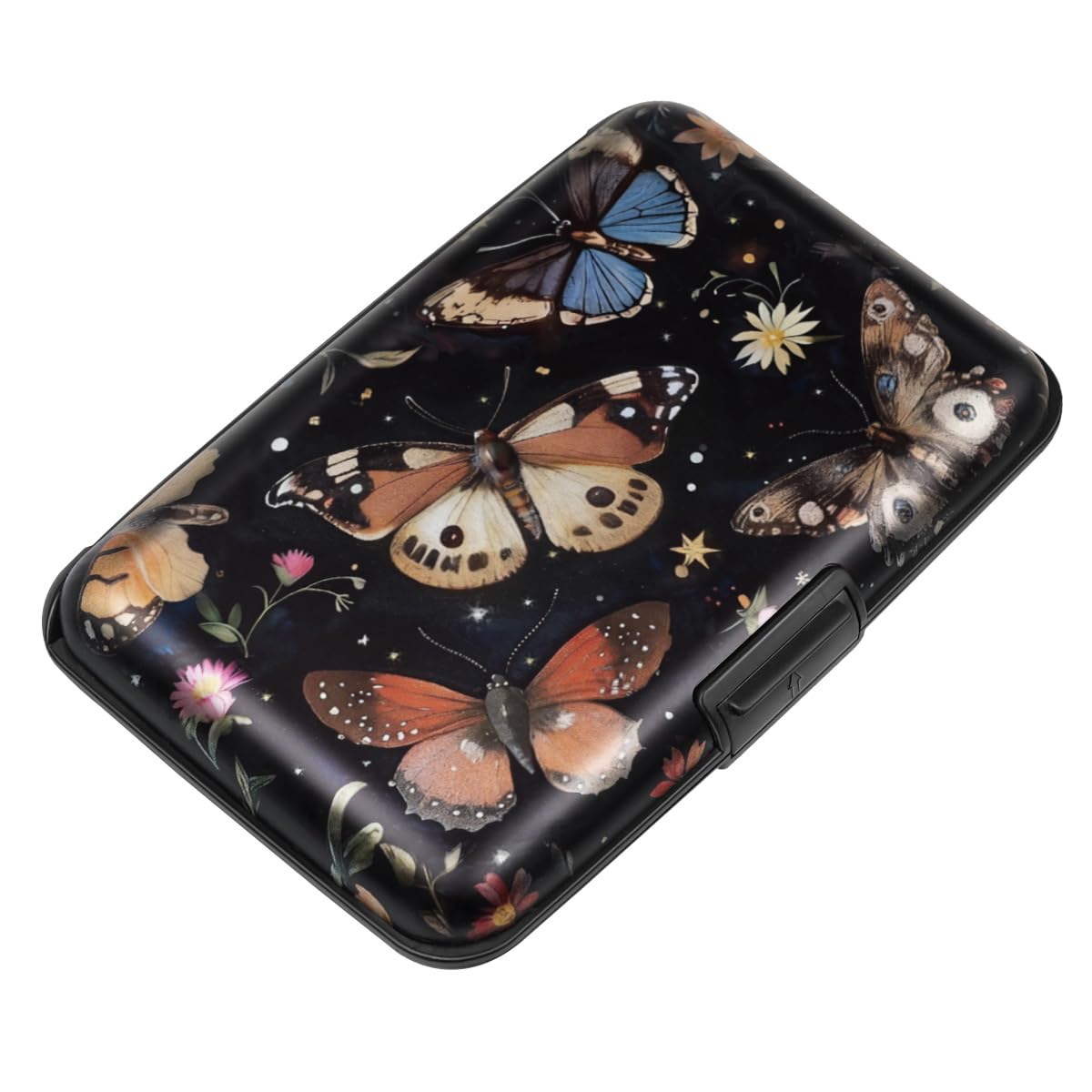 Coco Rossi Credit Card Holder RFID Aluminum Small Mini Wallet Women