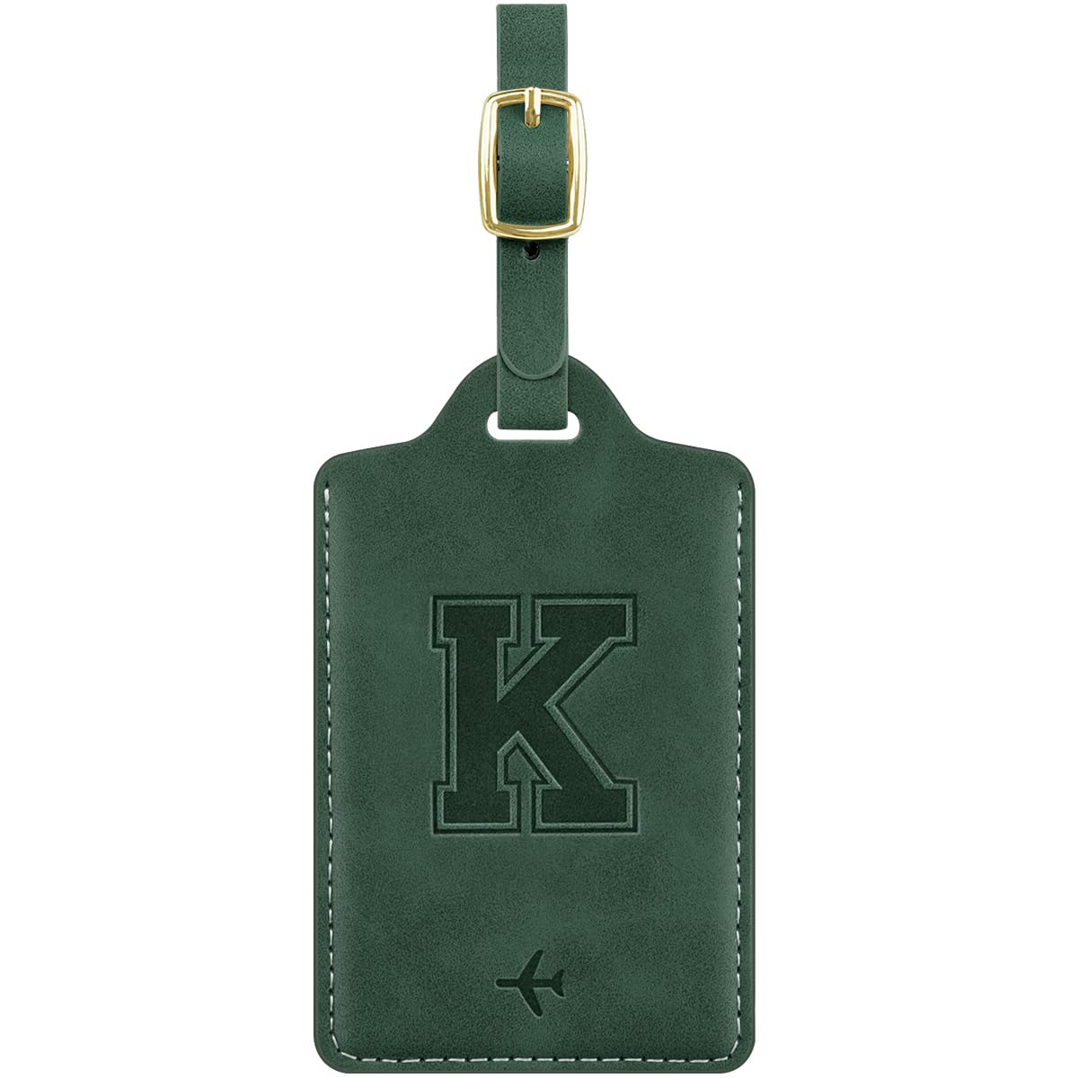 Luggage Tags for Suitcase Personalized Initial Leather Bag Tags