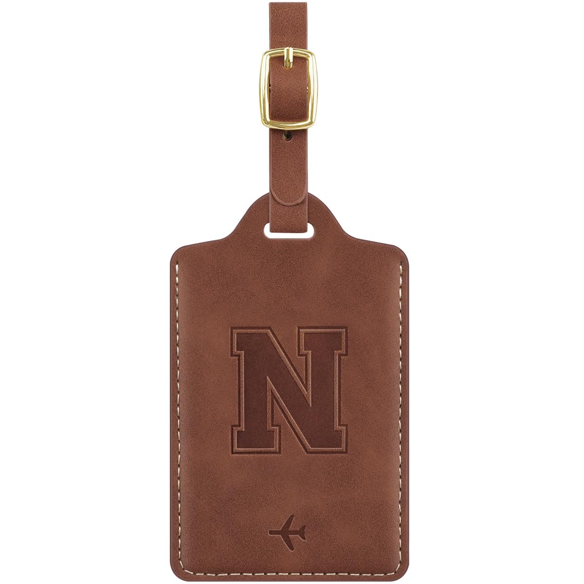 Luggage Tags for Suitcase Personalized Initial Leather Bag Tags
