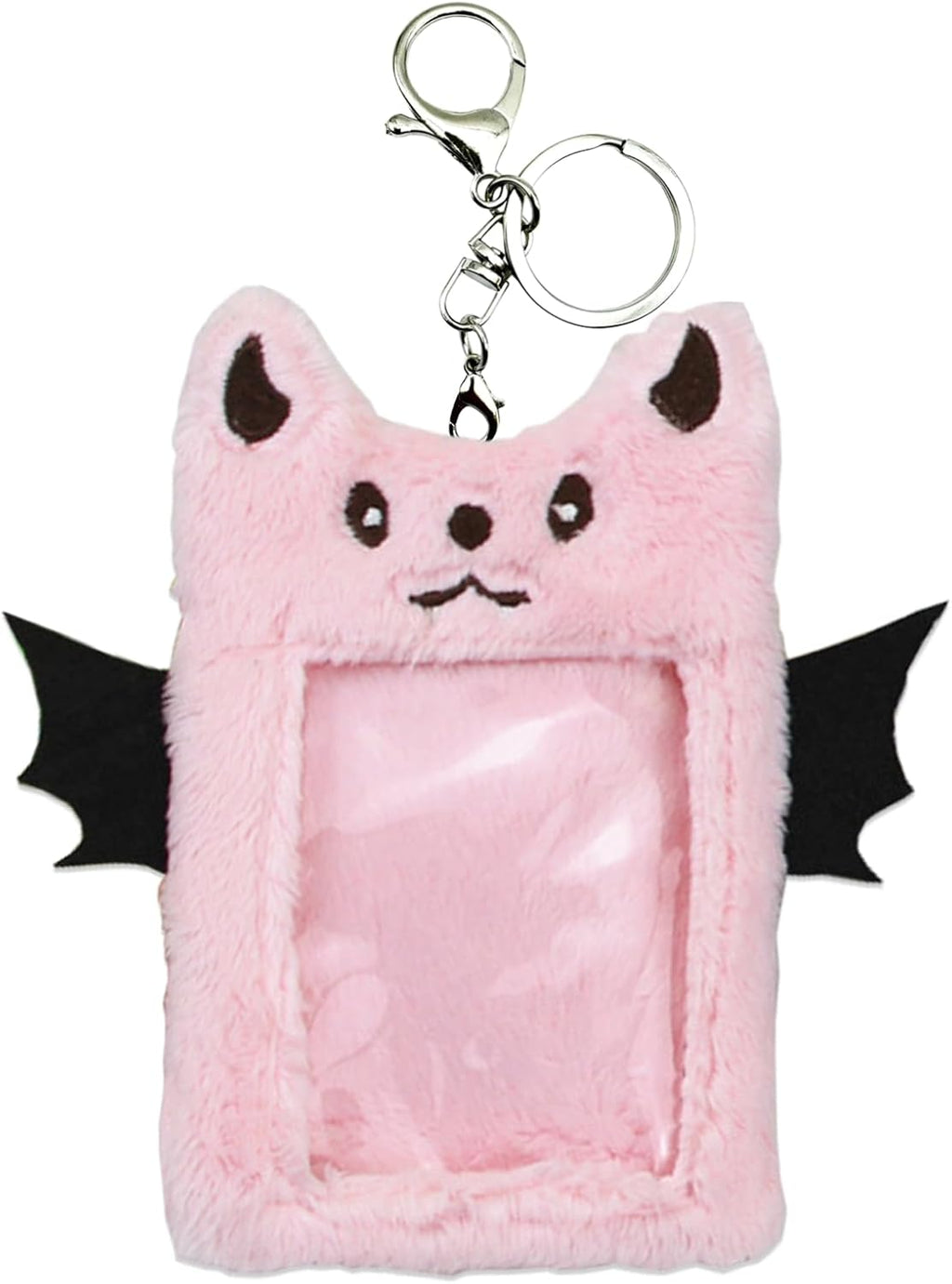 1 Pack Fluffy Photocard Holder, Cute Animal Card Sleeve ID Card Protective Case Cover Korean Style for Girls