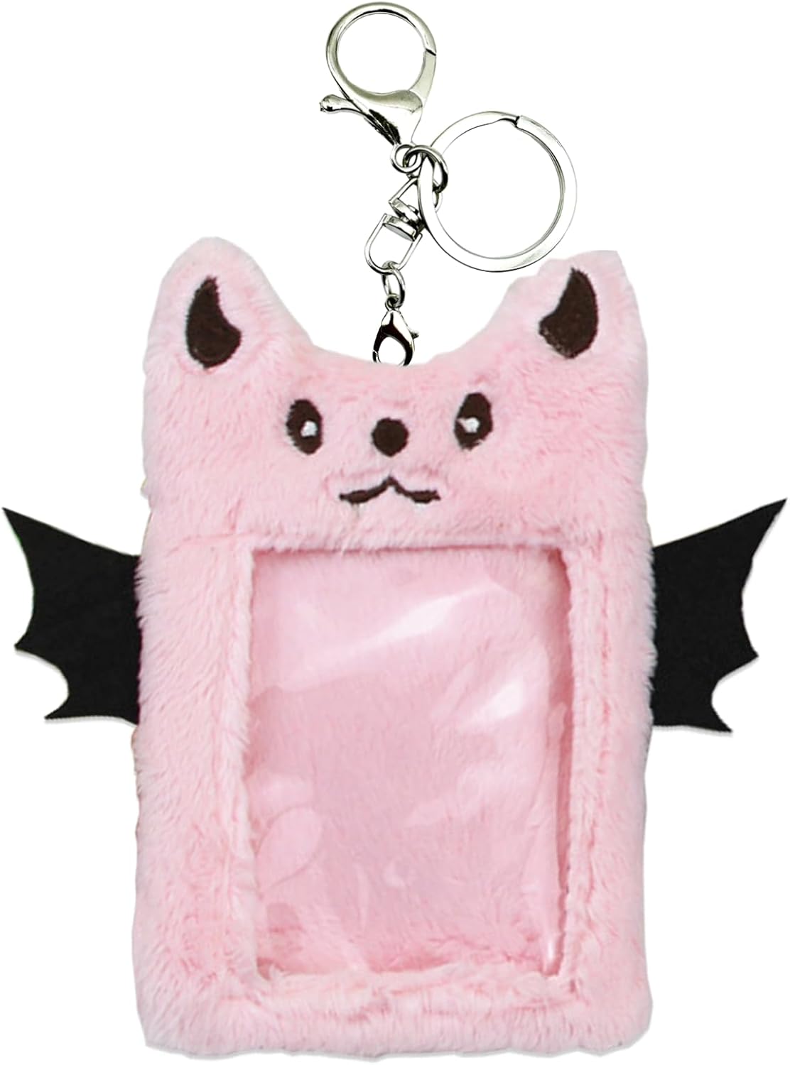 1 Pack Fluffy Photocard Holder, Cute Animal Card Sleeve ID Card Protective Case Cover Korean Style for Girls