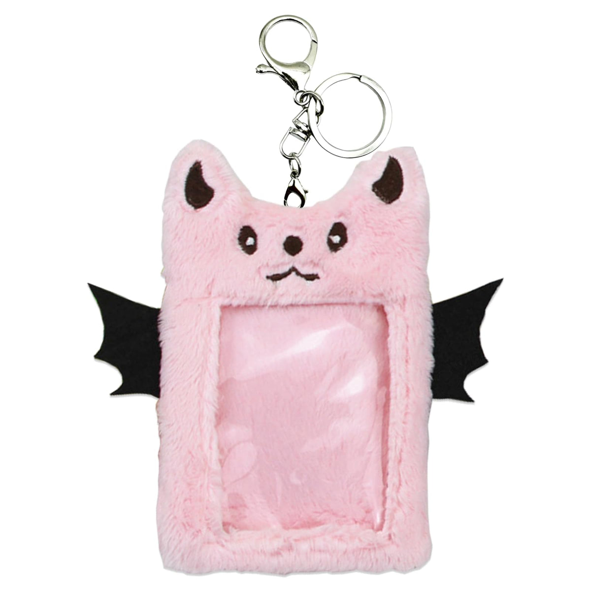 1 Pack Fluffy Photocard Holder, Cute Animal Card Sleeve ID Card Protective Case Cover Korean Style for Girls