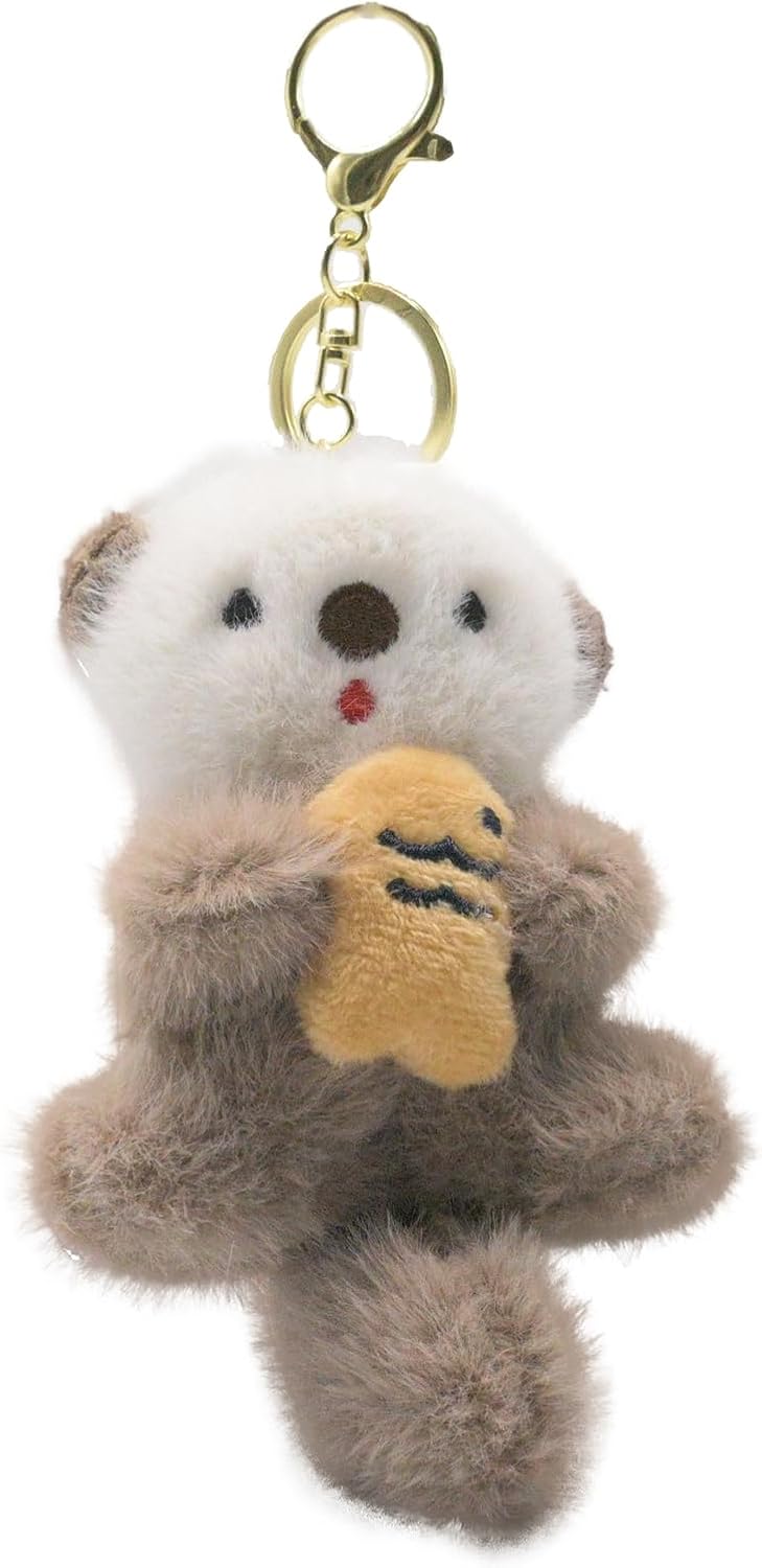 Otter Keychain Charm & Bag Charm - Cute Keychain Ring for Bags Backpacks Otter stuff - for Animal Lovers