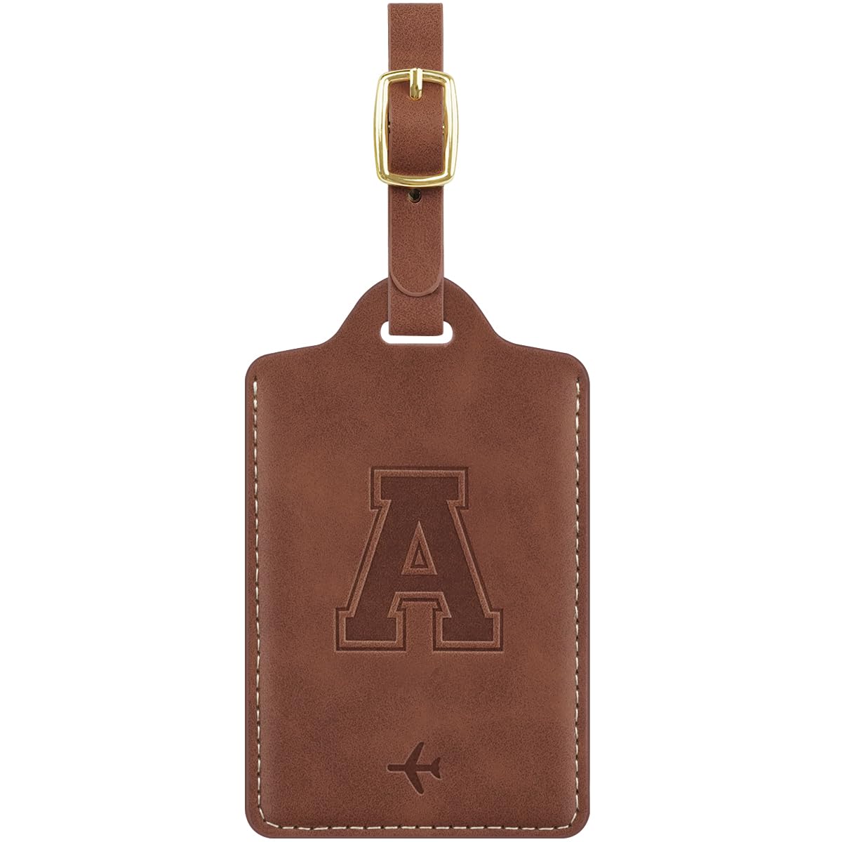 Luggage Tags for Suitcase Personalized Initial Leather Bag Tags