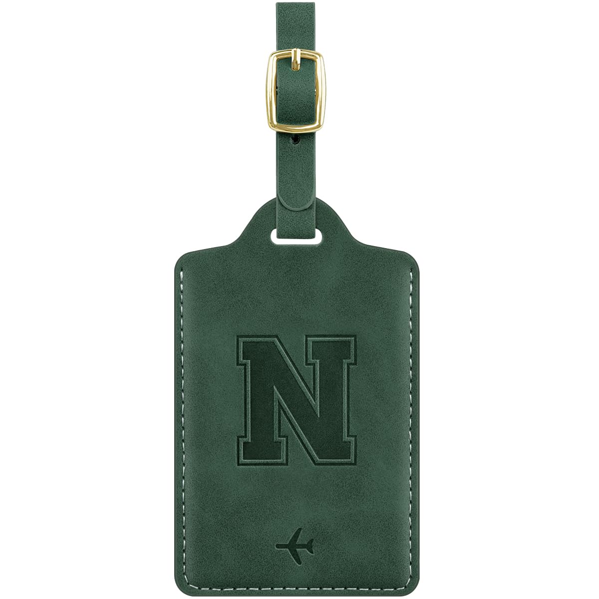 Luggage Tags for Suitcase Personalized Initial Leather Bag Tags