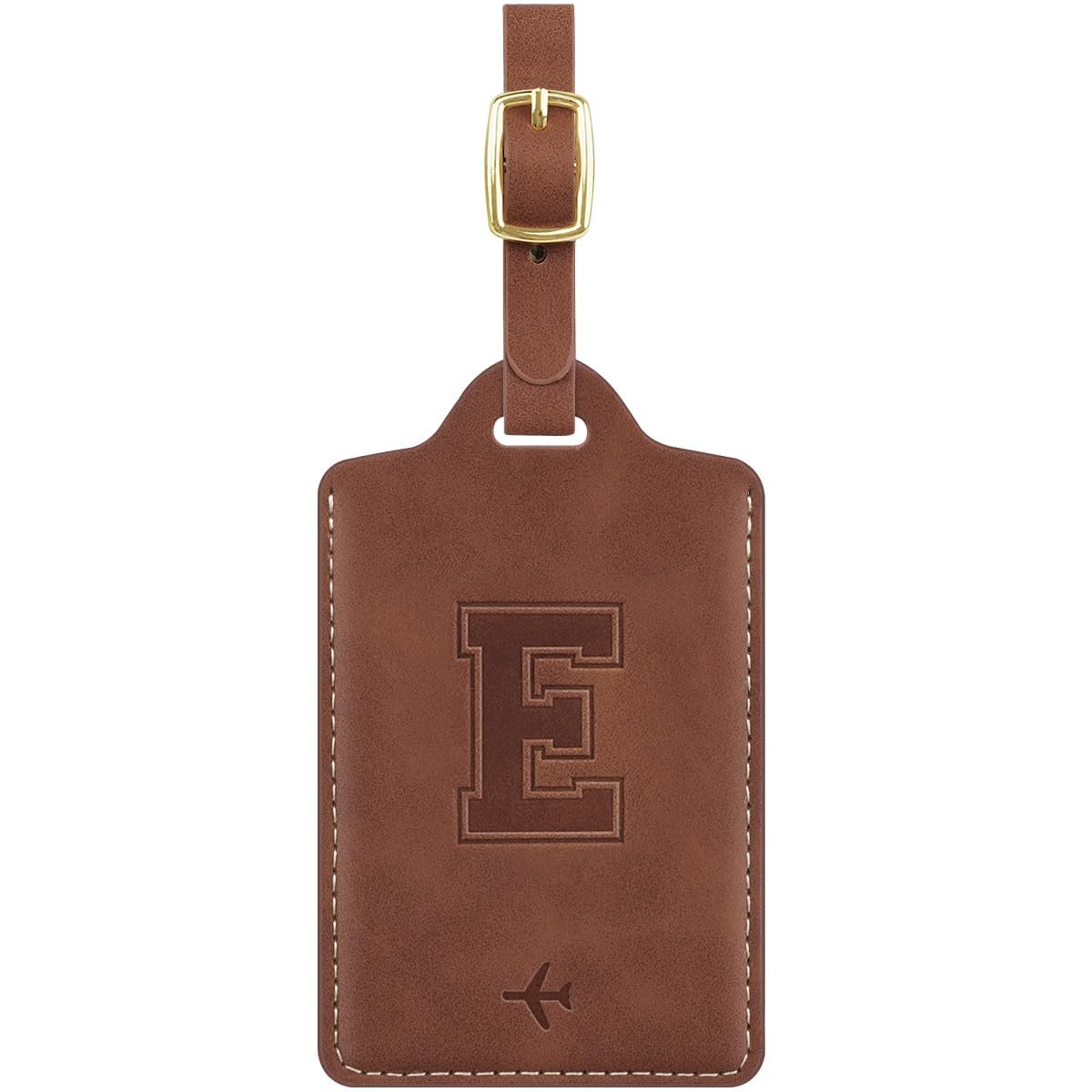 Luggage Tags for Suitcase Personalized Initial Leather Bag Tags