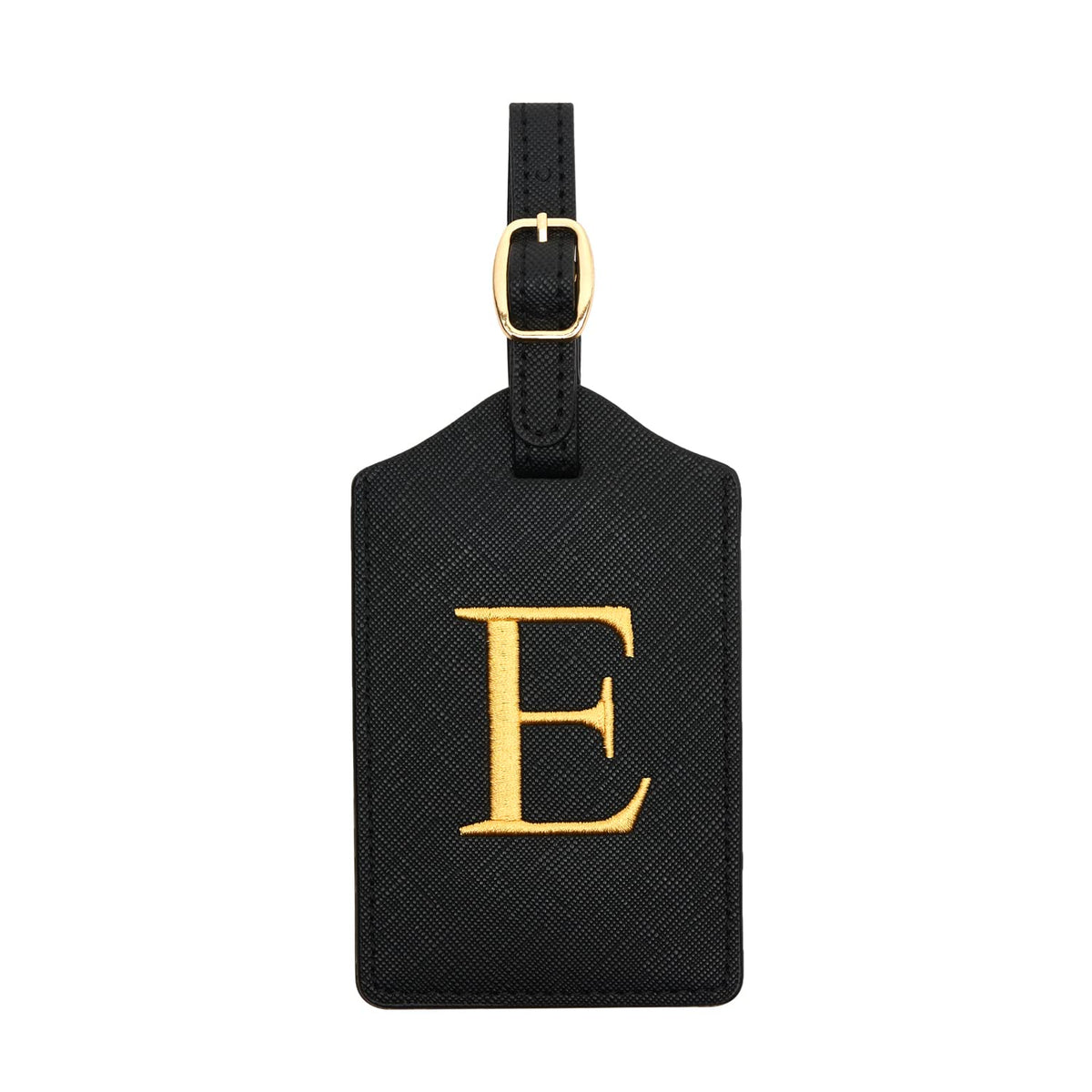 Luggage Tag PU Leather for Suitcase Baggage Handbag Travel Bag Label Suitcase Tag Suitcase Label Tag w. Name Card & Privacy Cover (E)