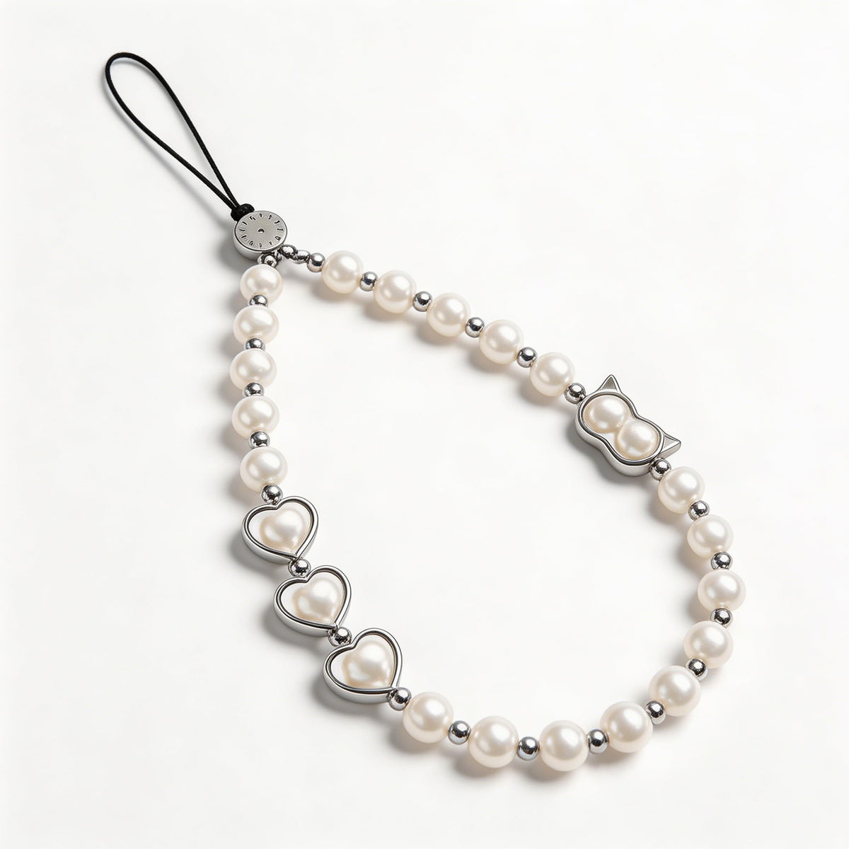 2 Pcs Phone Charm Strap Universal Hand Phone Wrist Strap Camera Lanyard Pearl Beaded Cute Chain String Accessories Universal for iPhone 16 Pro Max Samsung Women Girls Phones Bag Keychain Beach Style