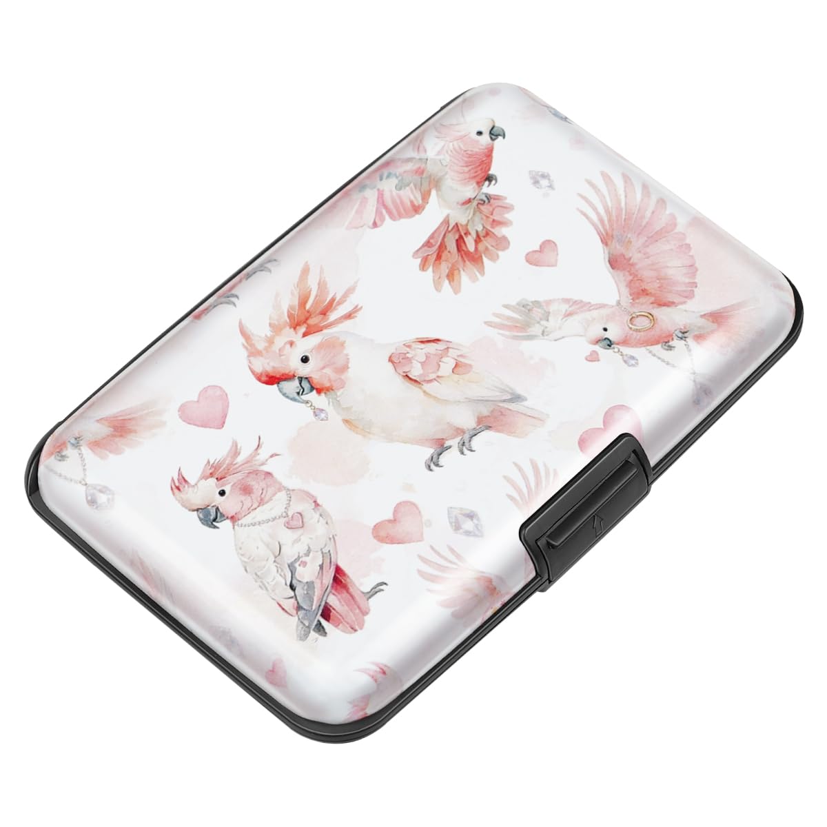 Coco Rossi Credit Card Holder RFID Aluminum Small Mini Wallet Women
