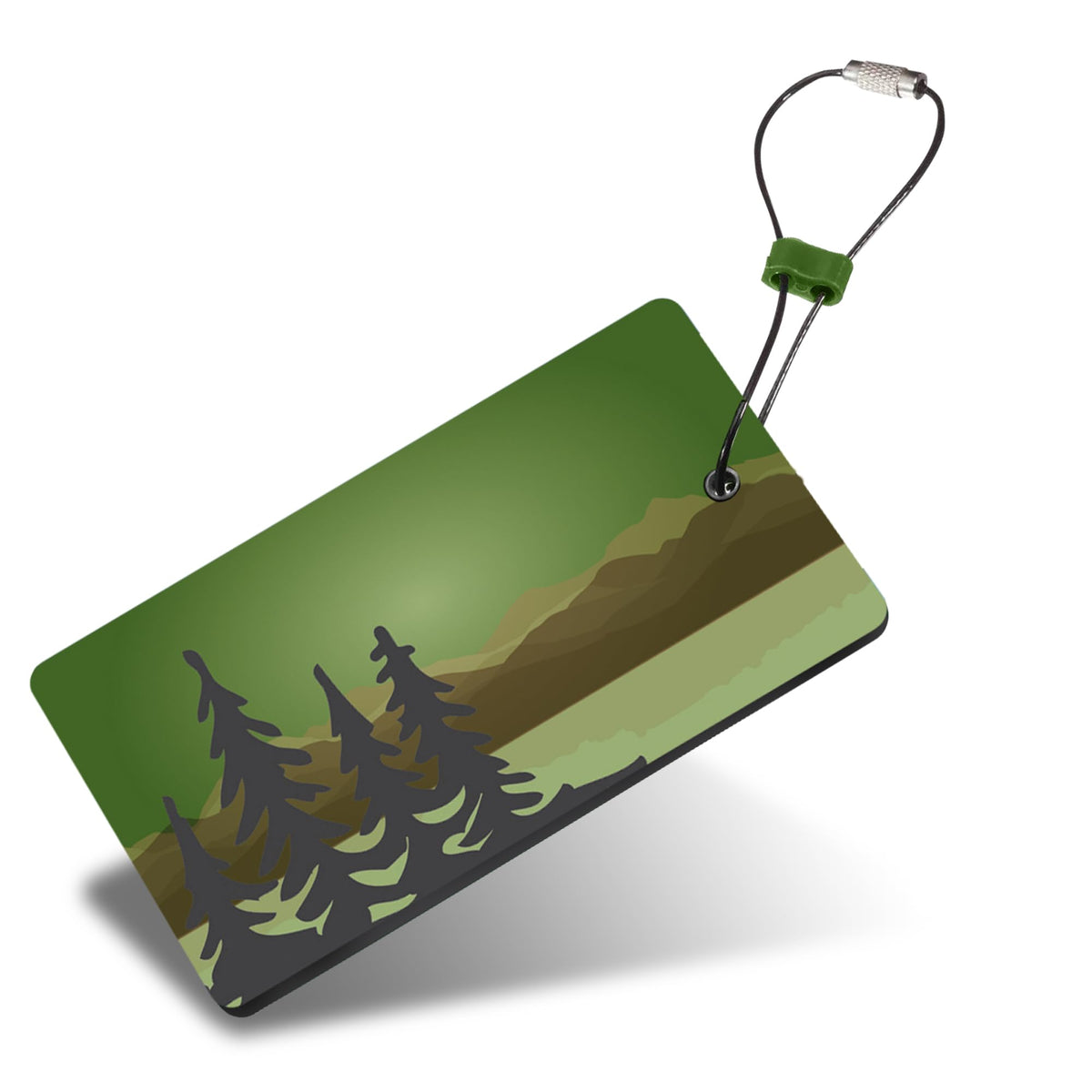 Lewis N. Clark Travel Green Luggage Tag and Suitcase Identifiers for Women and Men, Carry on, Backpack and More, Orange Trees, 1-Pack